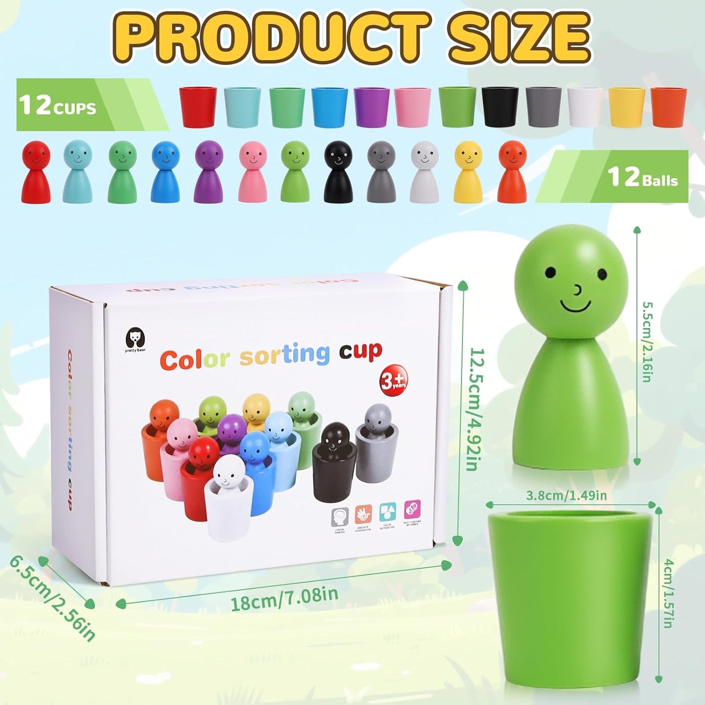 Rainbow Logic Cups